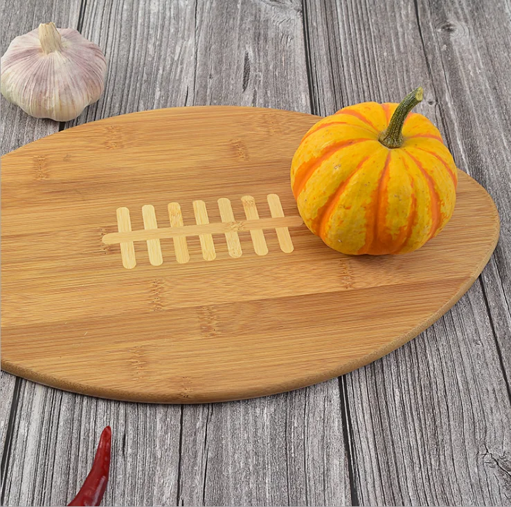 

Unique design of irregular shape bamboo cutting board, bread board, Natural