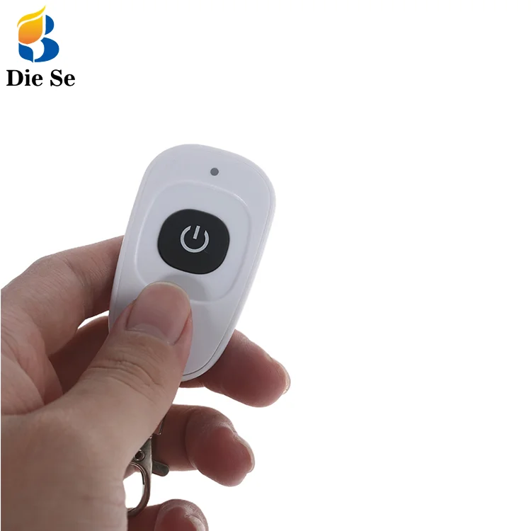 

White 1 button remote control wireless for alarm 433MHz single channel garage door