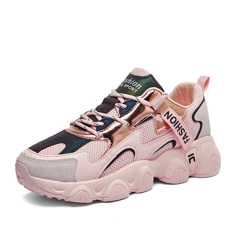 

Wholesale Girls Chunky Shoes Sports Running Shoes Women Leisure Shoes