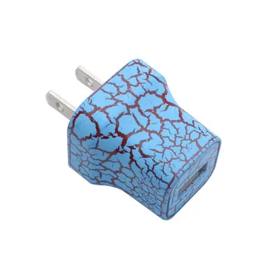 

Universal LED Crack Style Mini portable US Plug dual usb car mobile phone wall charger for Iphone 6 7 8 plus for samsung