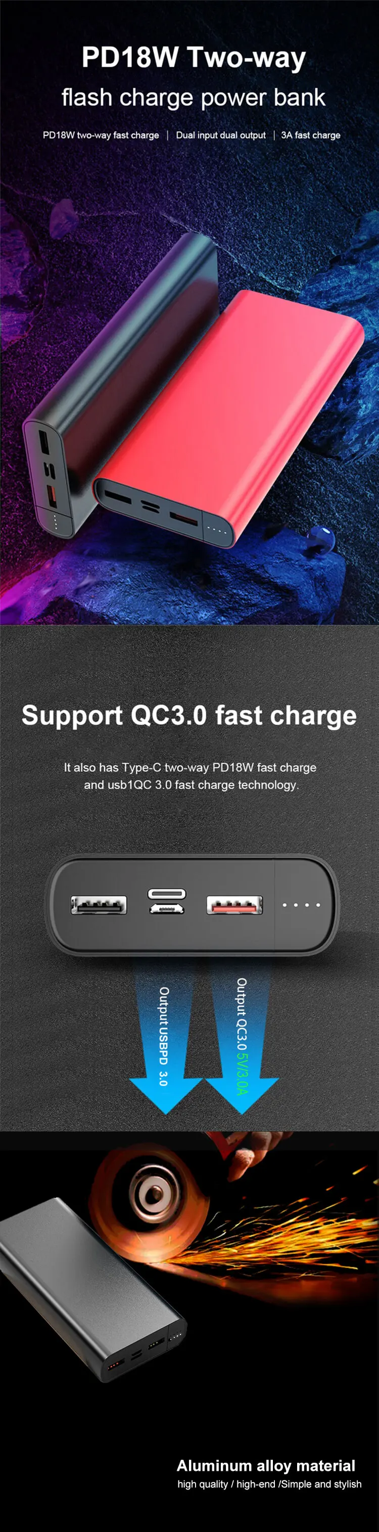 New Product Smallest Portable Charger Power Bank 20000Mah - ANKUX.COM