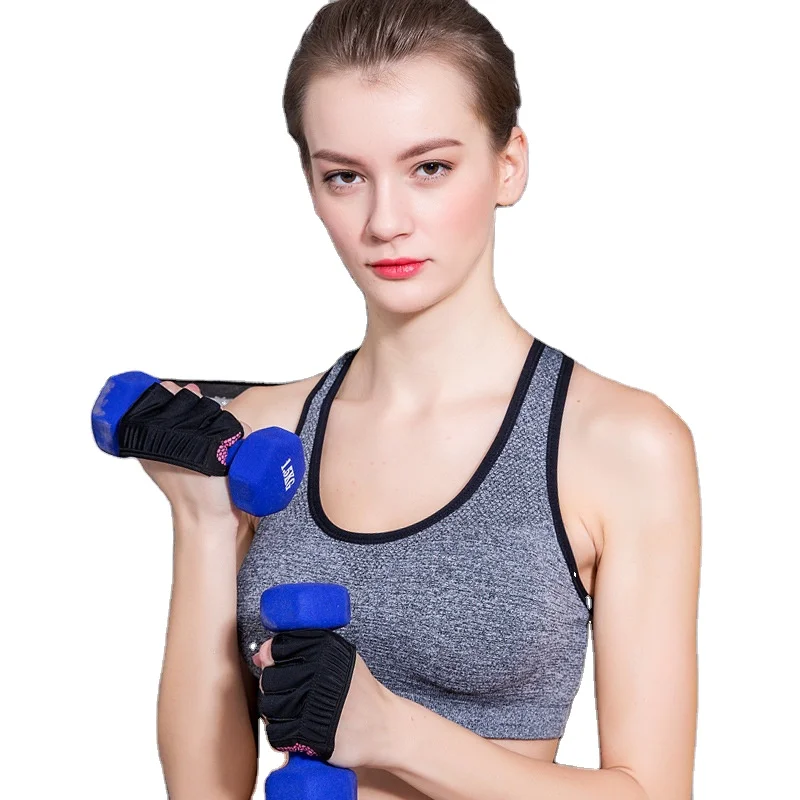 

Men Women Common Sports Casual Non-slip Gloves Modern Simple Yoga Sports Fitness Half Finger Gloves Riding Driving Protection