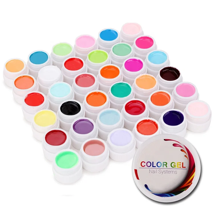 

36 Colors UV Gel Set Pure Color Decor For Nail Art Tips Extension UV Gel Polish