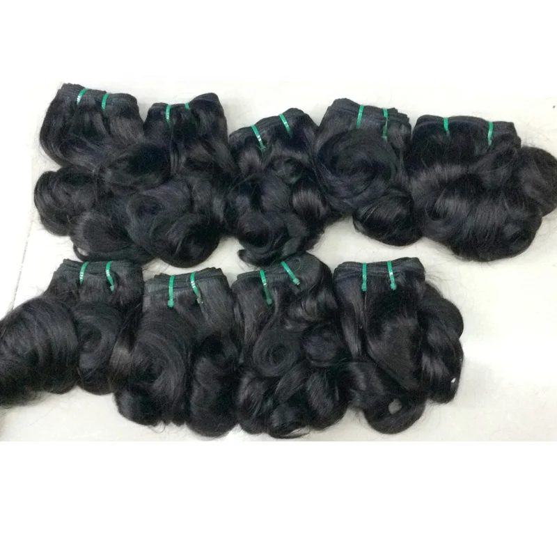 

Hot Selling Cuticle Aligned Virgin Hair Funmi Quality Super Double Drawn Hair Bouncy Wave