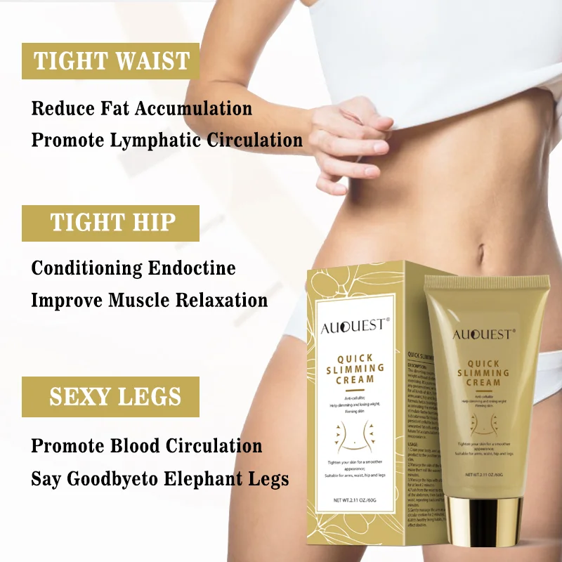 
Hot Sale Belly Hip Stomach Fat Burner Cellulite Easy Slim Cream Reduce Waist Perfect Body Slimming Cream gel 