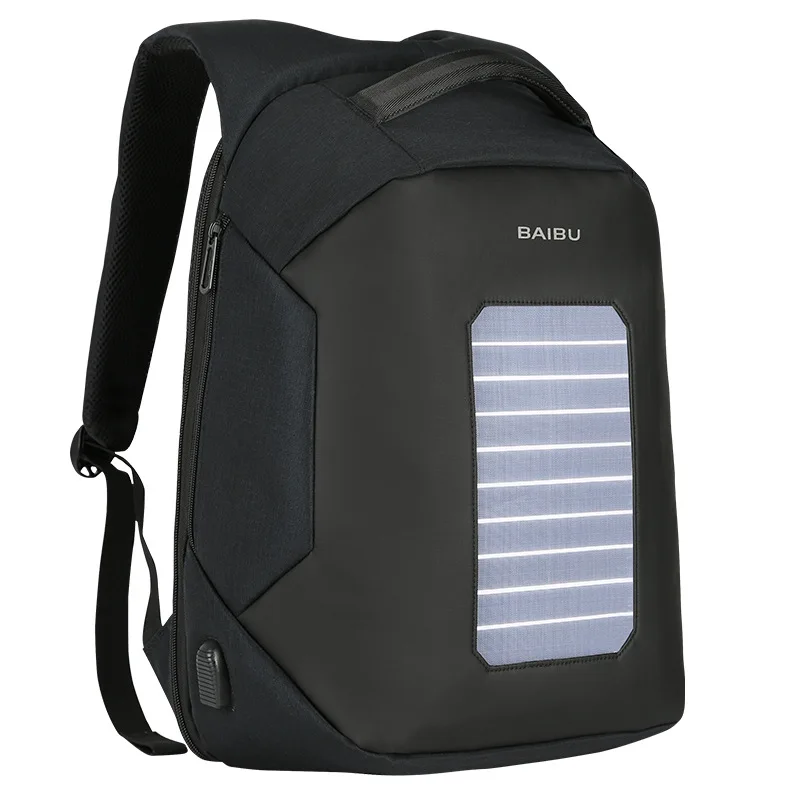 

Multifunctionl Travel Waterproof Anti Theft Laptop Bag USB 2.0 Charge Laptop Back Pack Solar Power School Backpack