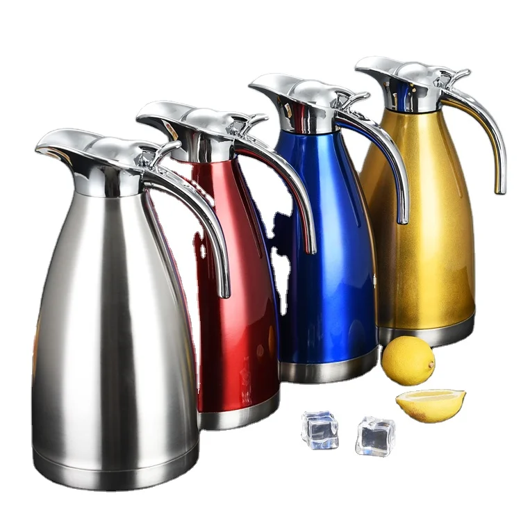 

Cup Double Stainless Steel Tea Water Tea Pot Coffee Retain Heat Preservation 1.5l Kettle