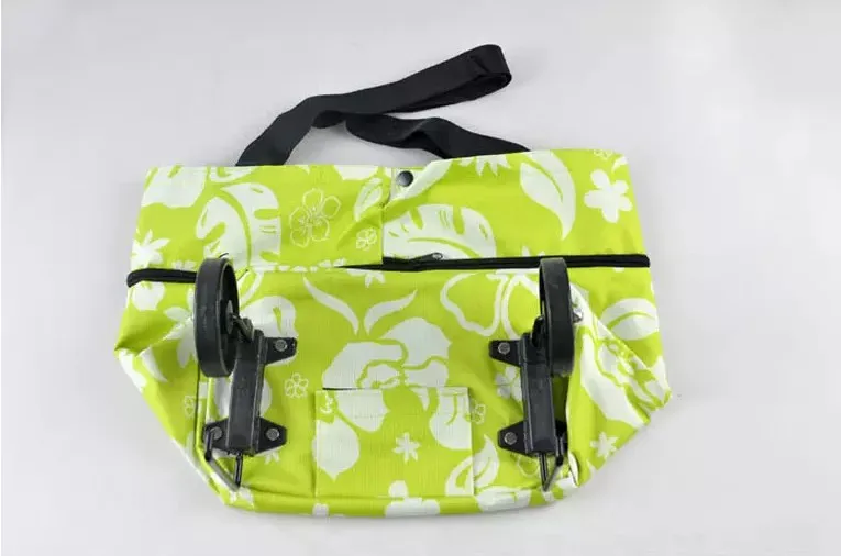 
Wholesale folding shopping cart bag waterproof grocery tote bag portable foldable market trolley bag 
