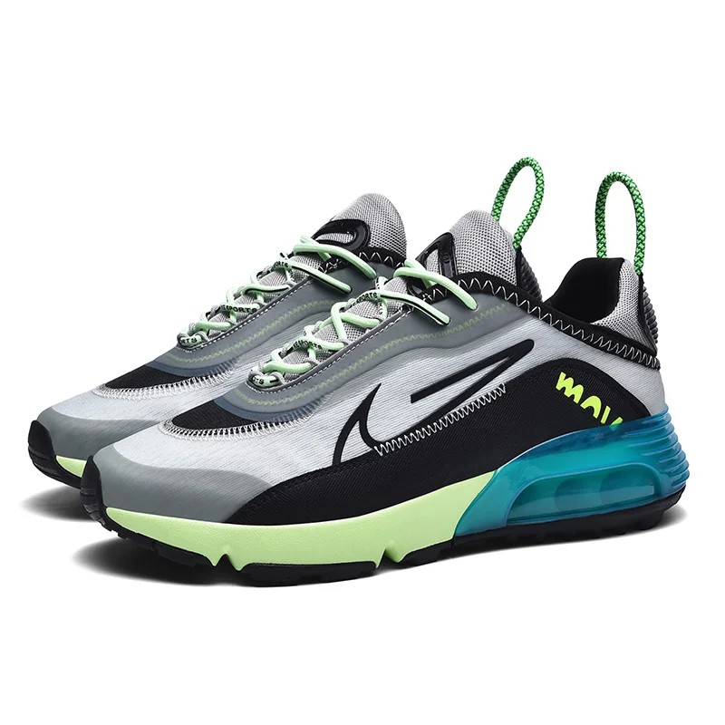 

Running Shoes Summer Fashion Lace Up Running Sneaker Shoes with Knitting Upper Men