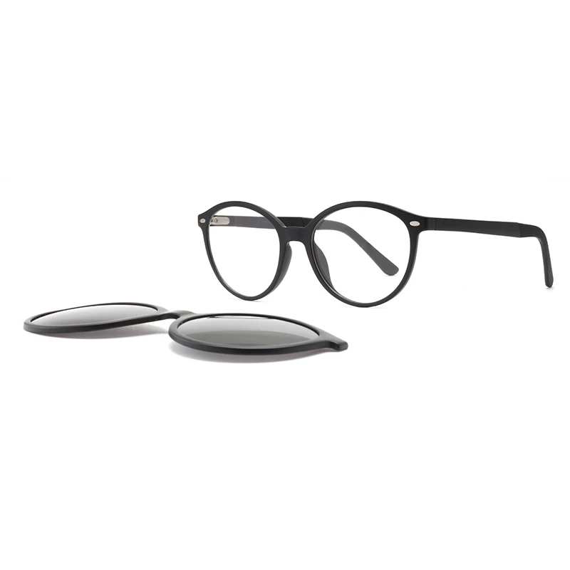 

2022 Wholesale Fashion Design Custom Logo Magnetic Ultem UV400 Polarized Clip On Sunglasses