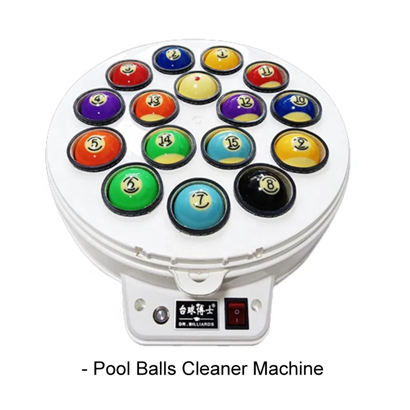 

Pool Balls Cleaner Polishing Machine Kit Suitable for Billiards Ball Set or Snooker Ball Set, White