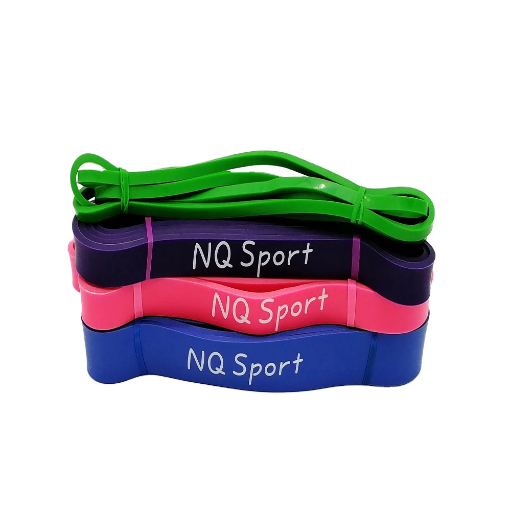

NQ Sports 2080mm Gym Private Label Pull Up Loop Stretch Fitness Resistance Bands bandas de resistencia, Customized