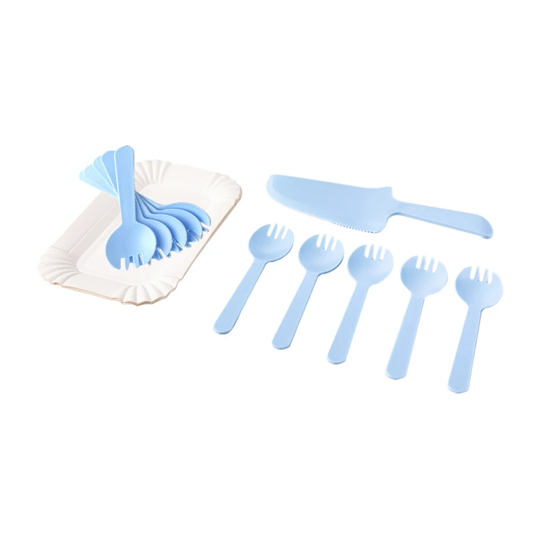 

Custom Camping Pink Cheap Party Paper Plate Birthday Party Tableware Set Disposable, 7 colors