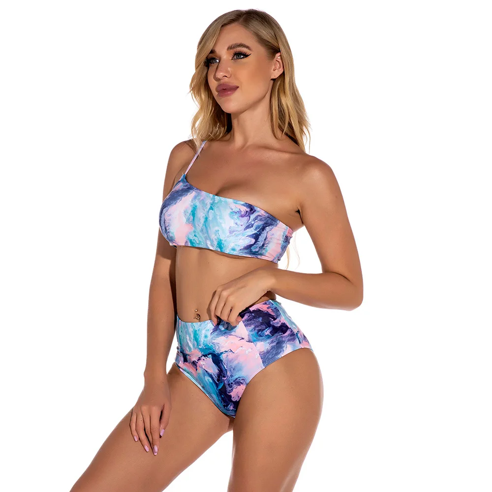 

Vacation women swimwear tube top split high waist sexy bikini lady's swimsuit, Shown