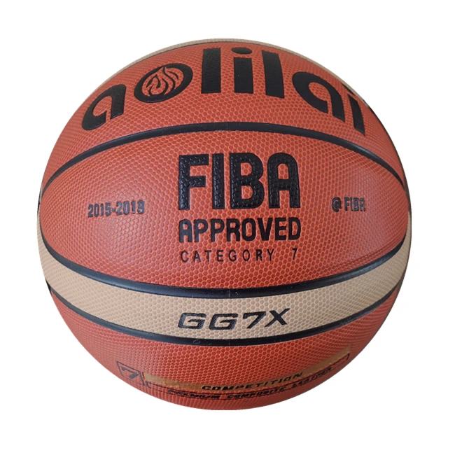 

Custom Pattern Orange Basquetbol Match Basquet PU Leather GG7X Basketball for Man Match