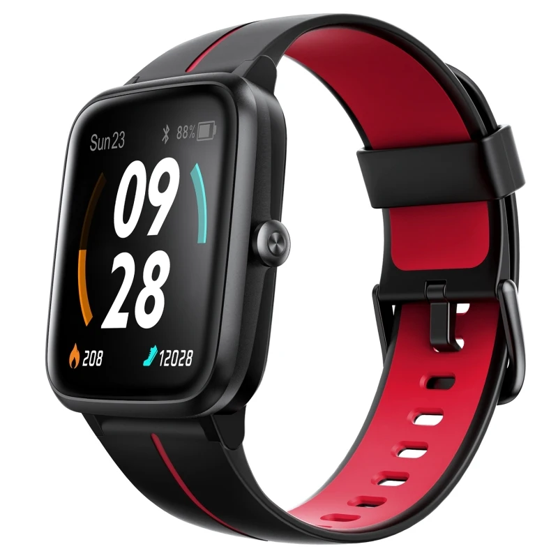 

Contrasting Color Design Ulefone Smart Watch GPS 1.3 inch Support Sleep Heart Rate Monitor 14 Sports Mode(Black Red)