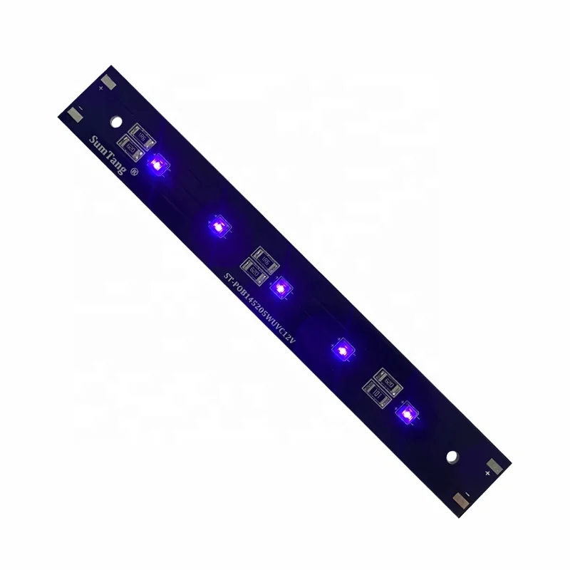 

Water Disinfection 2.5W 5W 12V 265-285nm PCBA UVC LED module strip for sterilizer