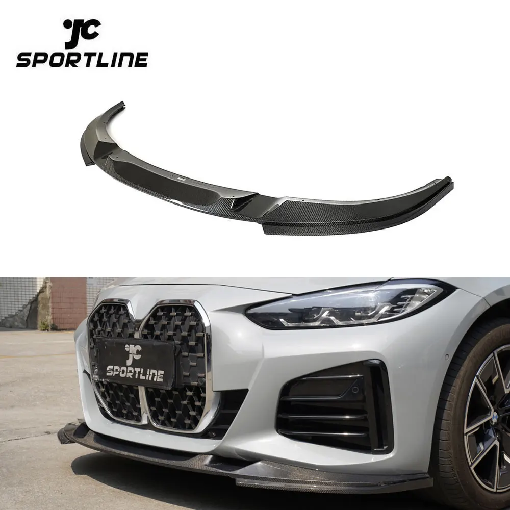 

3PCS/SET G26 Carbon Fiber Front Splitter Lip for BMW 4 Series 2021up G26 420i 430i 435i M440i 4Doors