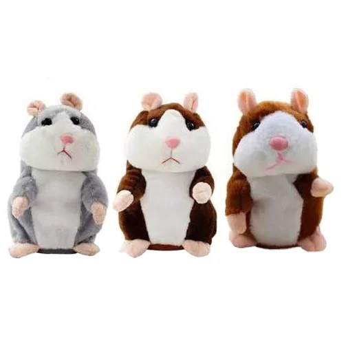 

2019 Cute Electronic Mimicry Pet Talking Hamster Repeats What You Say Plush Animal Toy For Kids Gift