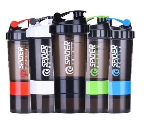 

China factory plastic water bottle shaker Eco Friendly Shaker Bottle, Transparent / black