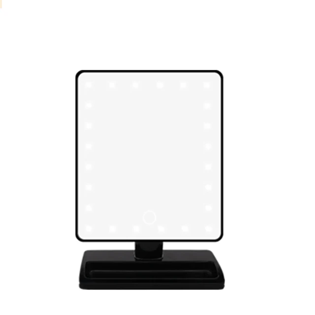 

Three Colors Touch 180 Degrees Rotatable Vanity Led Desktop Makeup Table Mirror With Light For Wholesale, Black/pink/white/customized