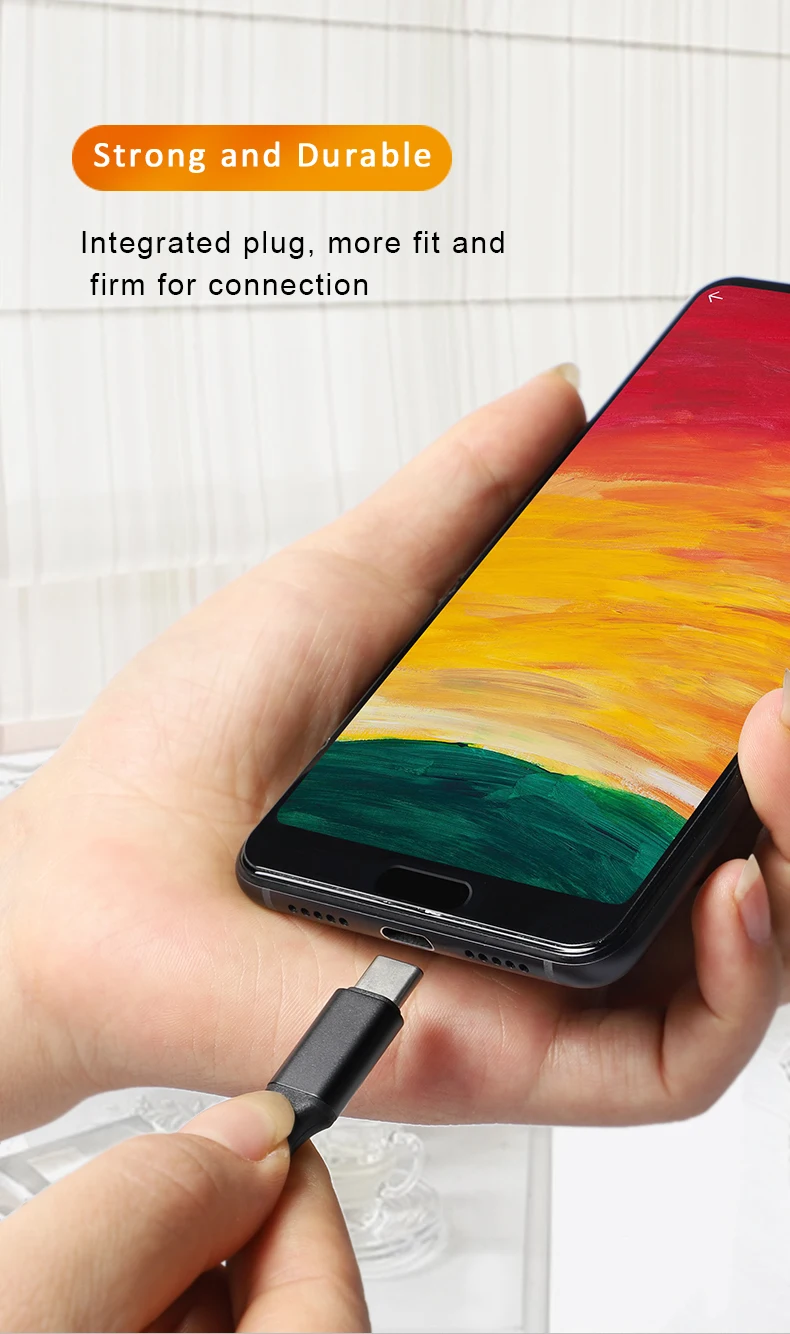 1000mm 3.3ft Nylon Braided and Alloy shell Case USB Type C 3ft 5A Fast Charging Cable built in emark chip - ANKUX.COM