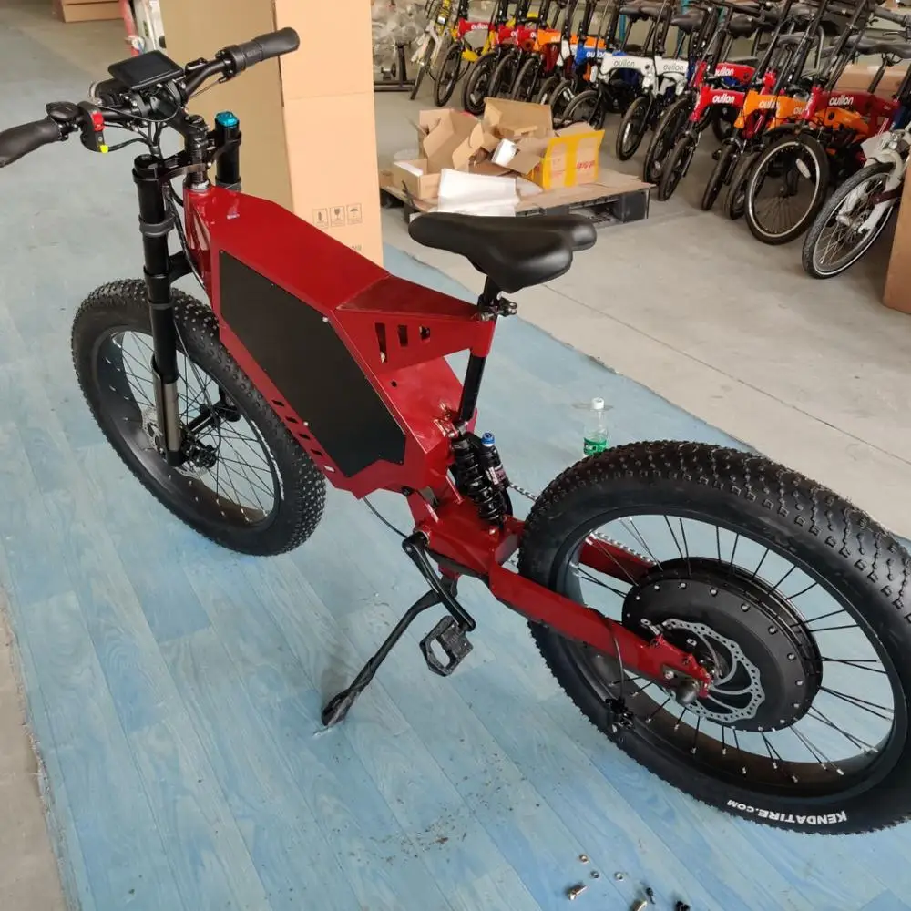 

Big battery high speed full suspension programmable 8000w electric mountain bike