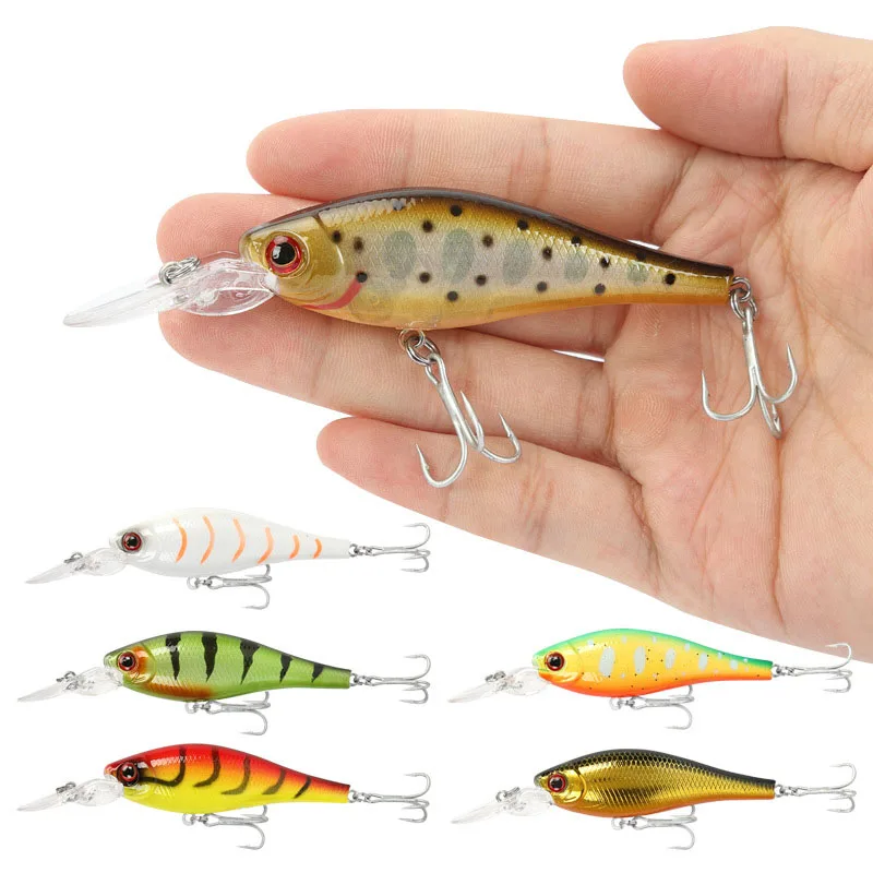 

10cm 8.7g Long Lip Floating Fishing Lure fishing bait Minnow Lure Artificial Bait artificial jerkbait Trout Swimbait, 10colors