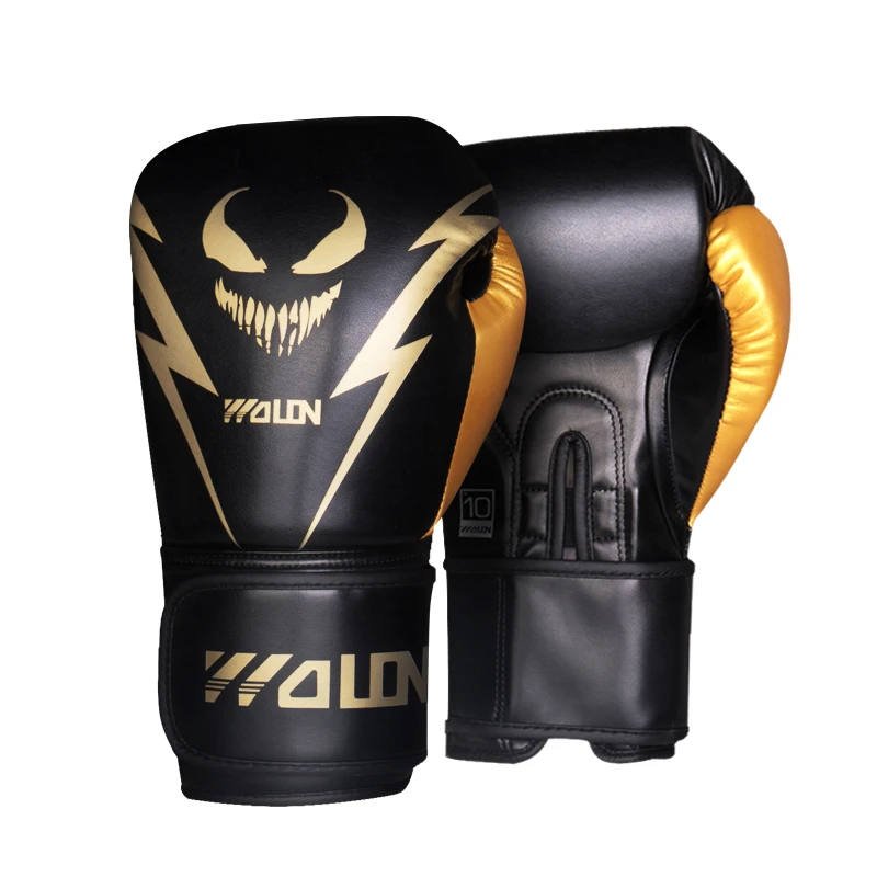 

custom professional design logo supplier leather boxing gloves
