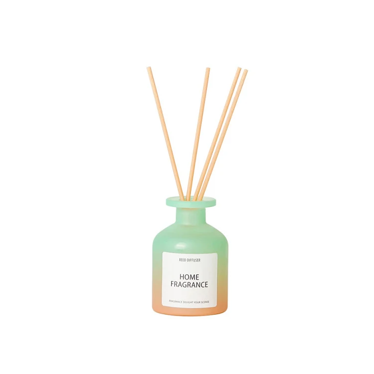 

Commercial glass bottle no fire home fragrance aromatherapy private label reed diffuser luxury, Multi-color