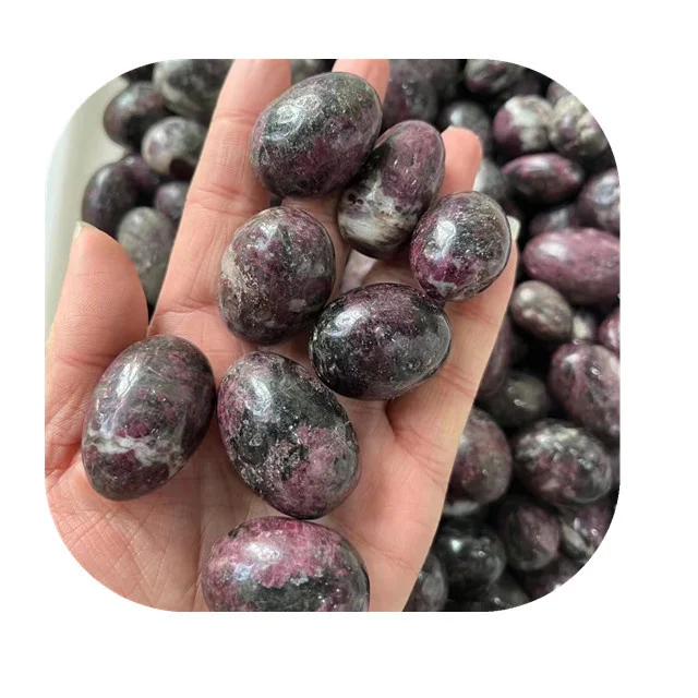 

Bulk wholesale 20-30mm feng shui gemstones heal natural crystals plum blossom tourmaline tumbled stone for sale