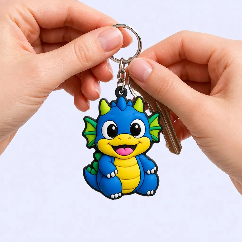 Blue dragon in hands