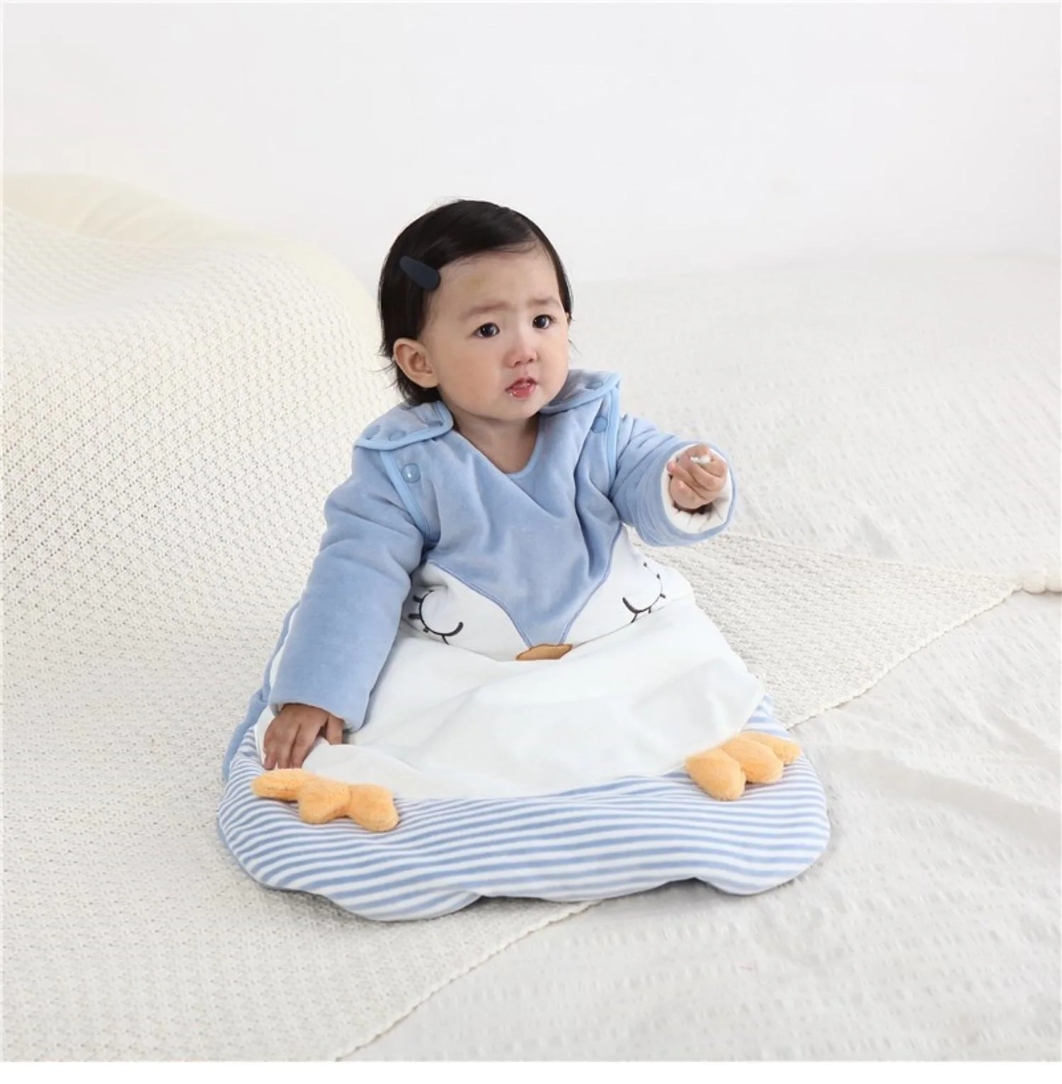 

Baby Sleeping Bag detachable sleeves high quality fabric soft and ideal for sensitive baby skin