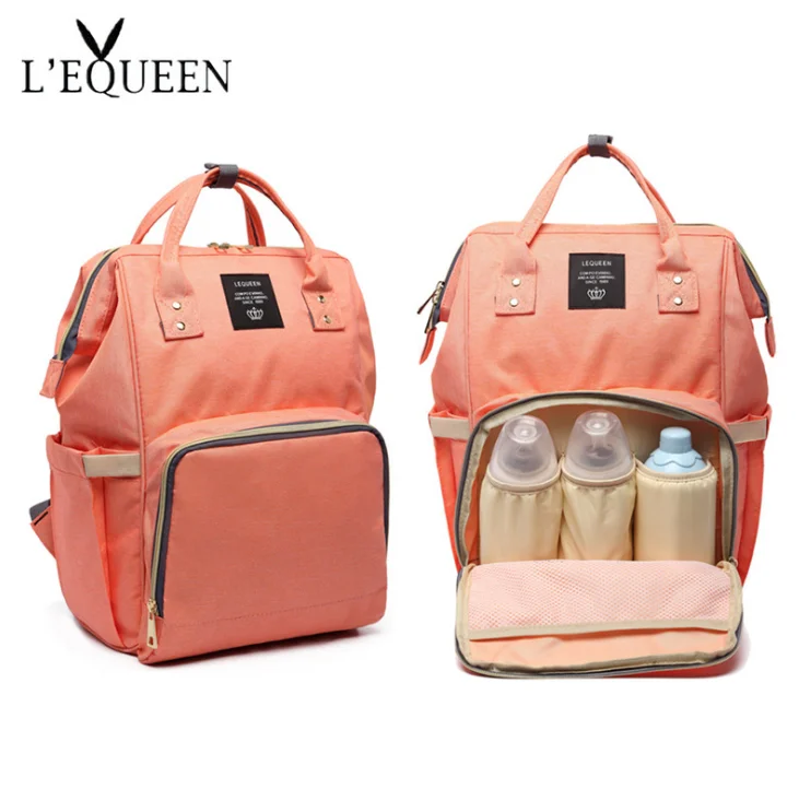 

Aliexpress hot selling Lequeen nappy bag for mommy Travel Backpack dropshipping brazil