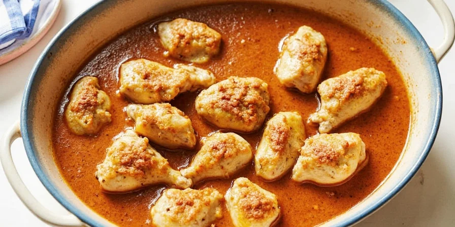 Fennel seeds and red pepper flakes marinated chicken