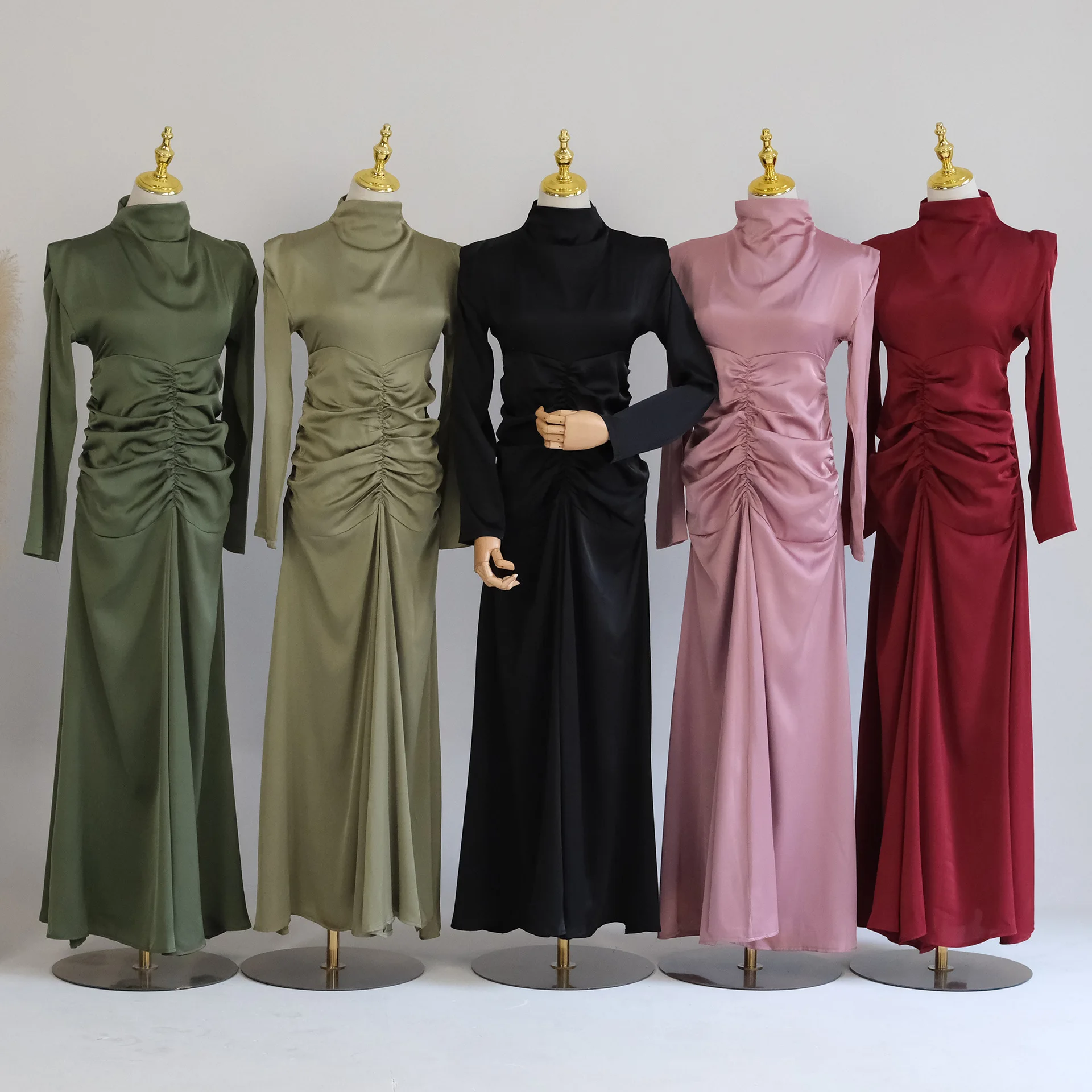 

2023 Fashion Wholesale EID Modest Dresses Islamic Clothing Muslim Women Dress Elegant Abaya Designs Summer Dress