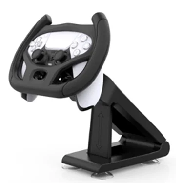 

Adjustable Racing Stand Gaming Steering Wheel for Sony PS5 Playstation Console Controller Gamepad Joystick Pad, Black