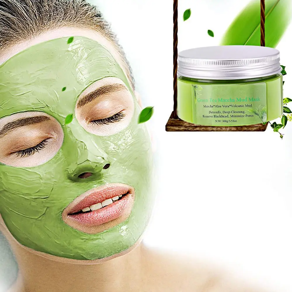 

OEM/ODM natural matcha mud mask green tea moisturizing anti wrinkle face mask