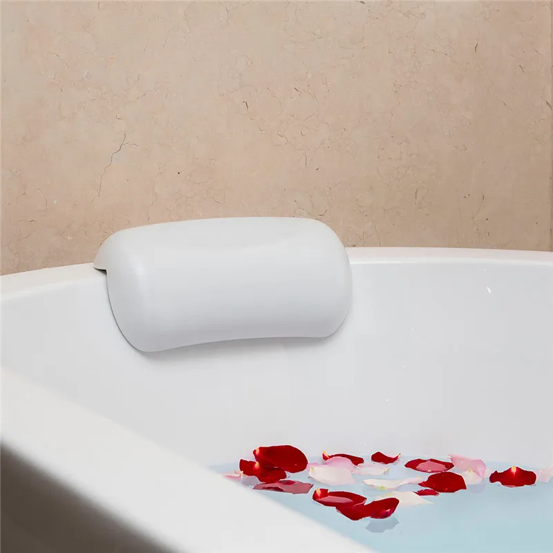 

Hot Tub Waterproof Neck Head Rest Home Spa Bath Pillow Wedge Bath Pillow, Your decide , black and white are popular