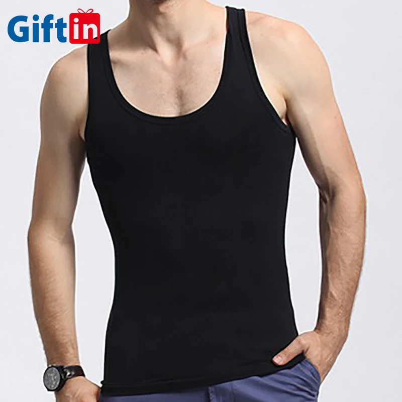 

95% bamboo 5% spandex gym tank top men black tank tops workout tank tops for men