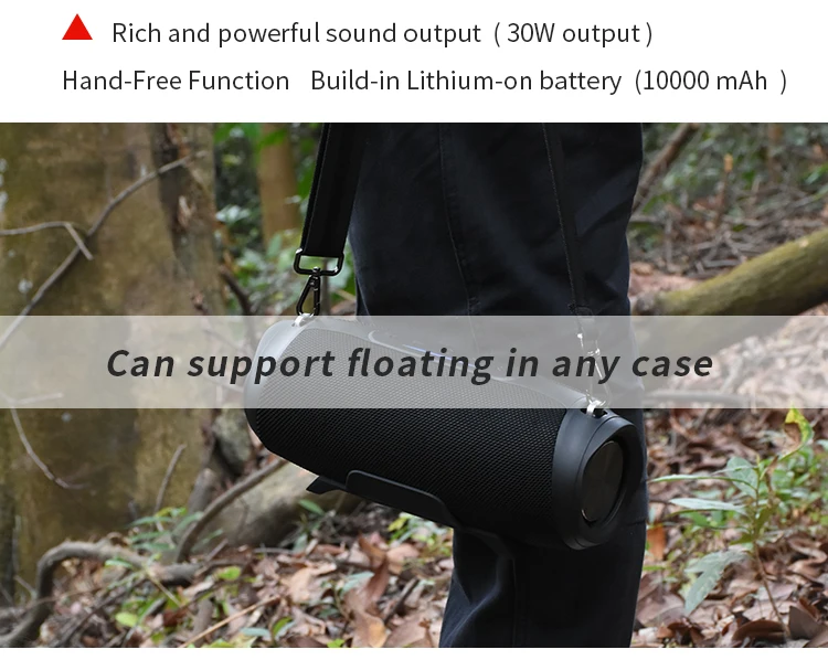 Power bank function True Wireless Stereo Powerful Big Sound Portable 100% Waterproof Outdoor Speaker - ANKUX.COM