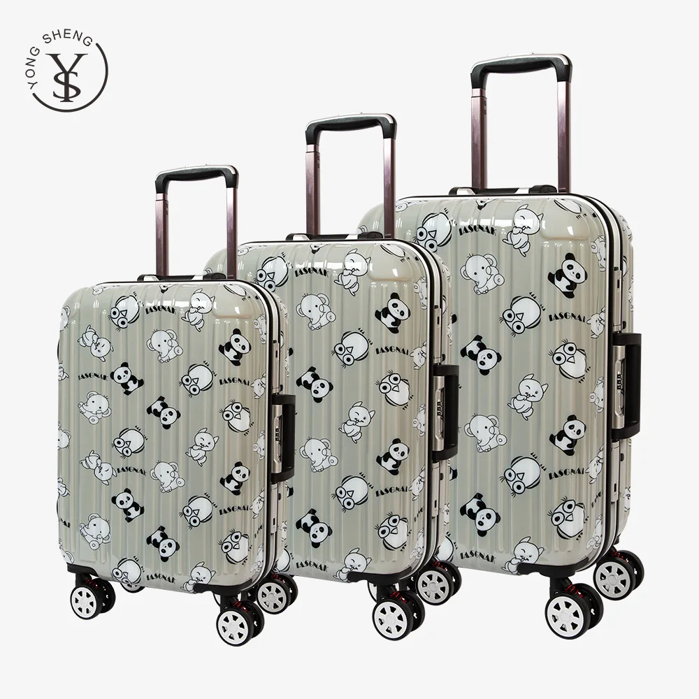 

Wholesale bag travel luggage custom bags and suitcases PC carry on luggage trolley suitcase luggage kuffert, White\green\gray\blue\black\red