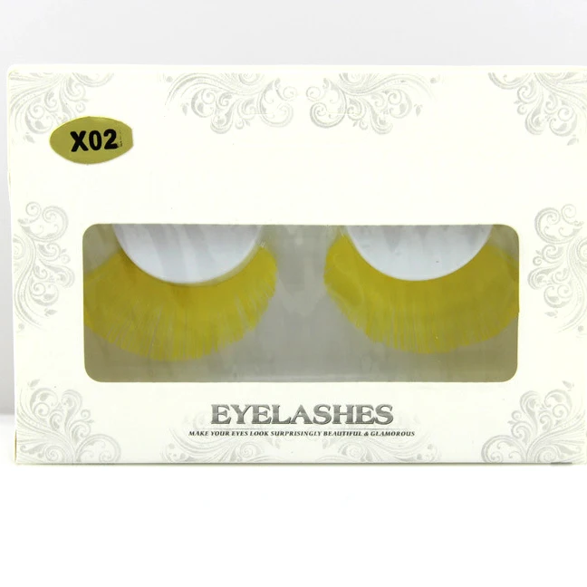 Wholesale popular color exaggerated stage false eyelashes for Halloween