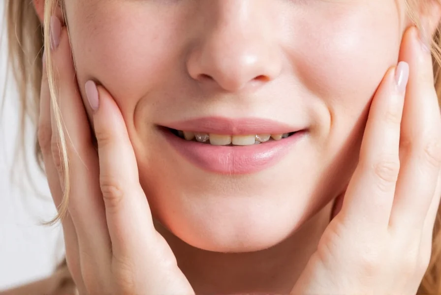 Close-up of cotton swab applying diluted clove oil to molar area for natural toothache relief