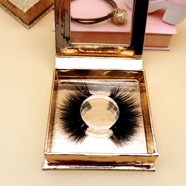 

High Quality Wholesale Price Real Siberian 25mm 3d Mink Fluffy Eyelashes Vendor With Custom Packaging, Natural black