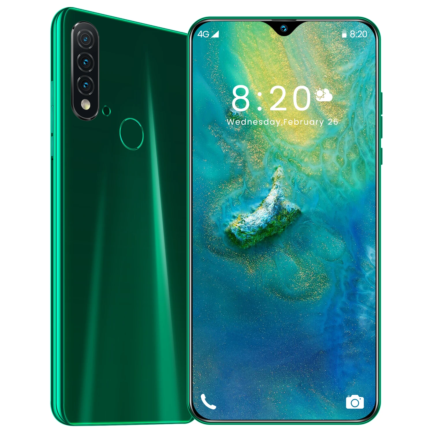 

4G Android Smart Phone 6.7inch 4GB+64GB OEM ODM Nowa 6 Custom Mobile Phones