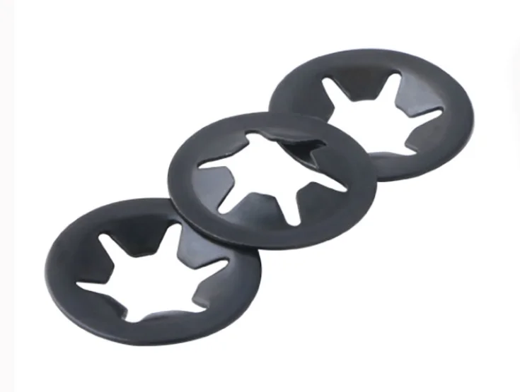 Carbon Steel Black Oxide Club Bearing Clip Ring Washer Star Toothed