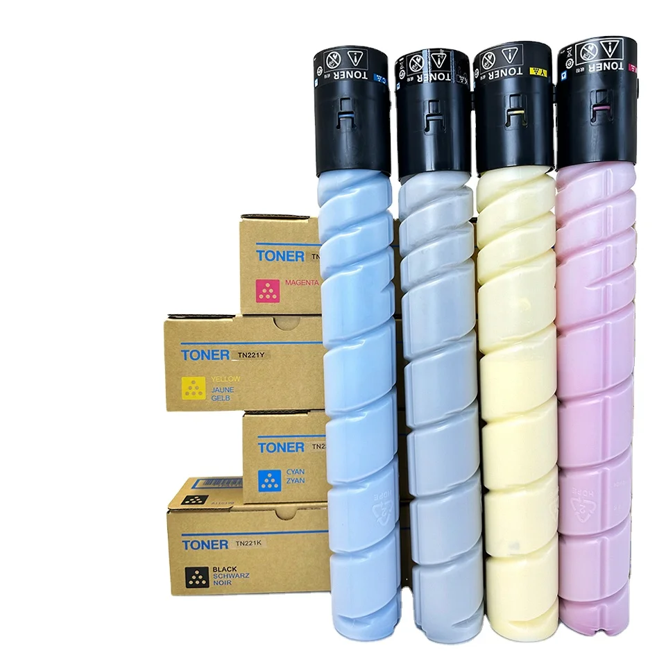 TN221 TN-221 C227 C287 Compatible Toner Cartridge for Konica Minolta Bizhub C 227 287 C7528 7528  Copier Chemical Toner