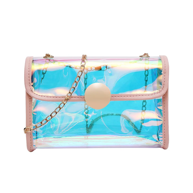 

Female Bag sequined laser dazzle color lock chain small square bag 2021 slant mobile phone small change purse, Customized color