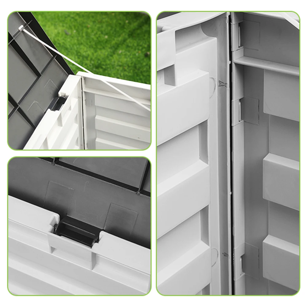 Outdoor Garden Storage Box,Lockable Plastic Garden Storage Box,Plastic